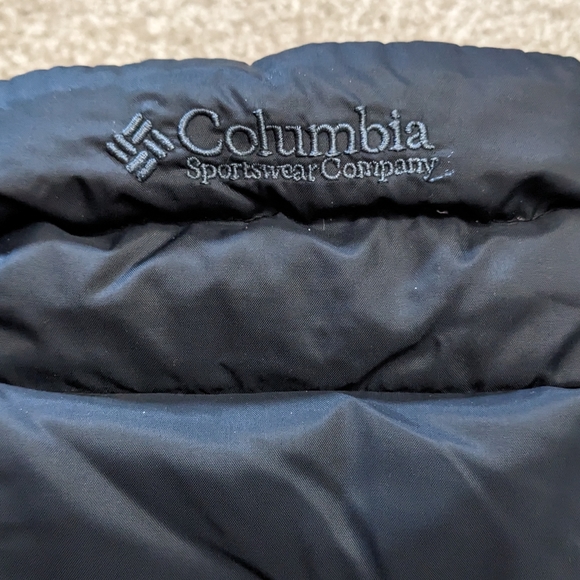 Columbia duck down short quilted puffer jacket black - Picture 13 of 16